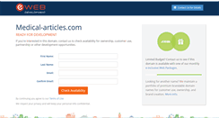 Desktop Screenshot of medical-articles.com
