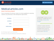 Tablet Screenshot of medical-articles.com